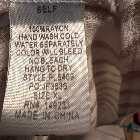 NWT Kori America striped tunic, size XL - Picture 4 of 4